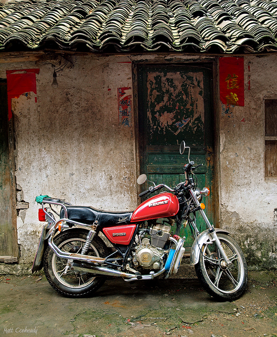 MotorbikeHuangluo Yao Village in China