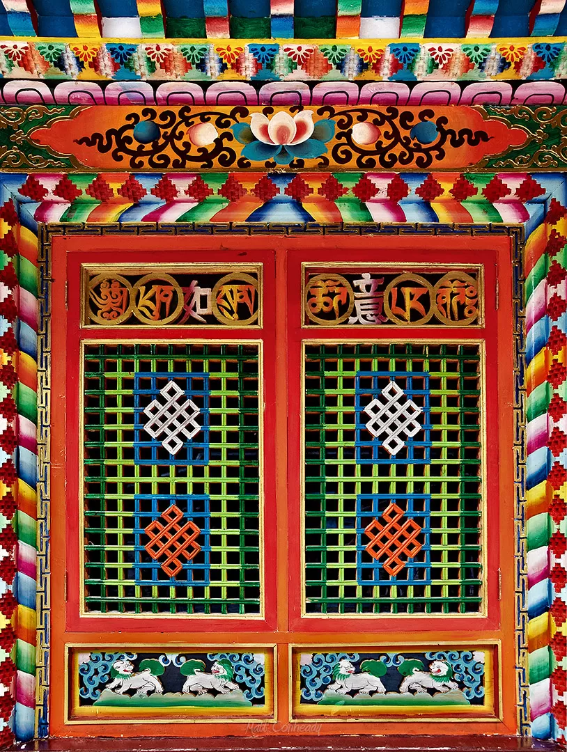 tibetan lacquer window