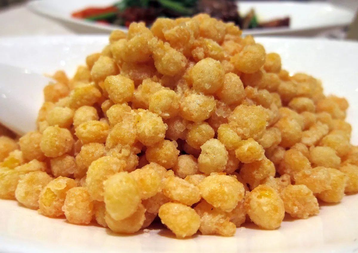 crispy egg corn - chengdu