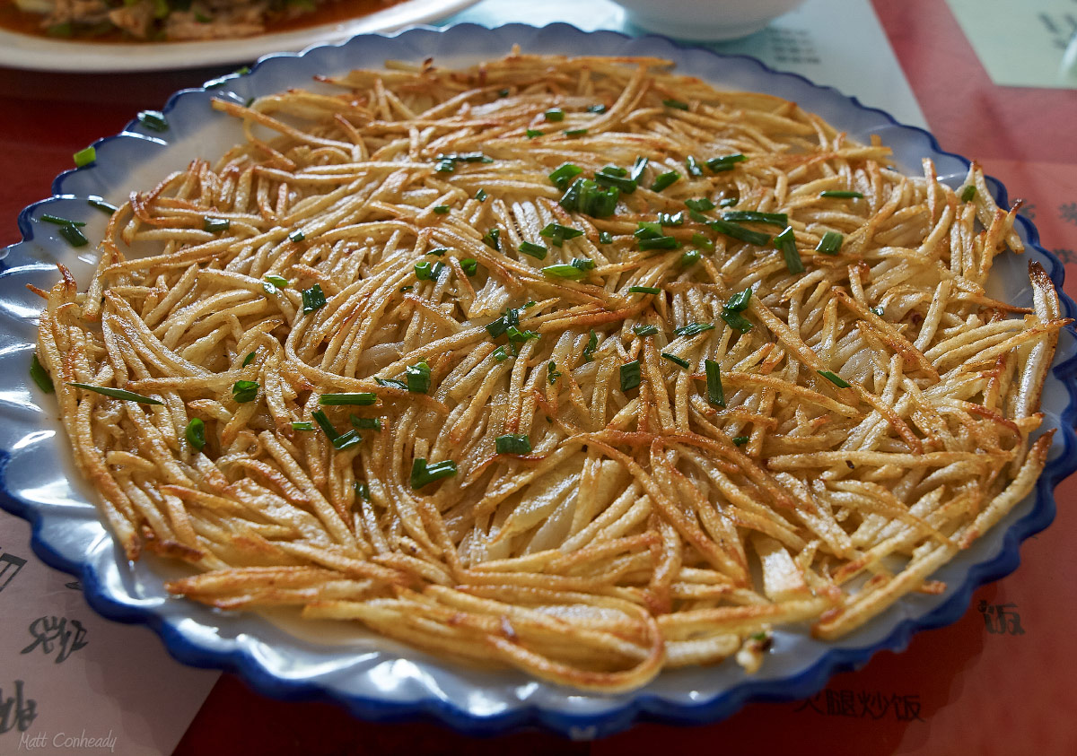 Crispy fried potatoes - yunnan style