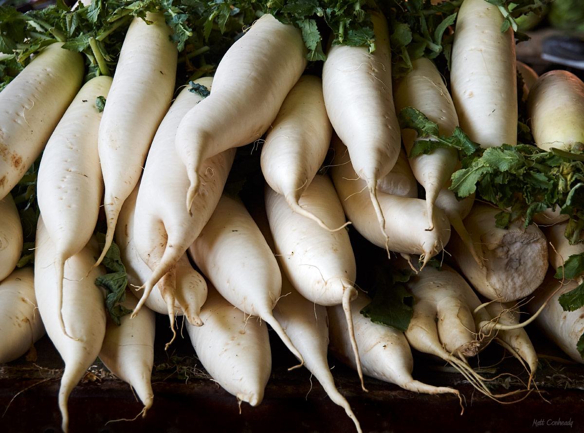 Chinese vegetables in the market