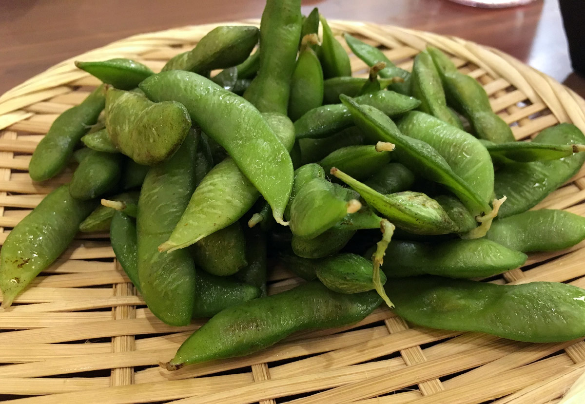 plate of edamame