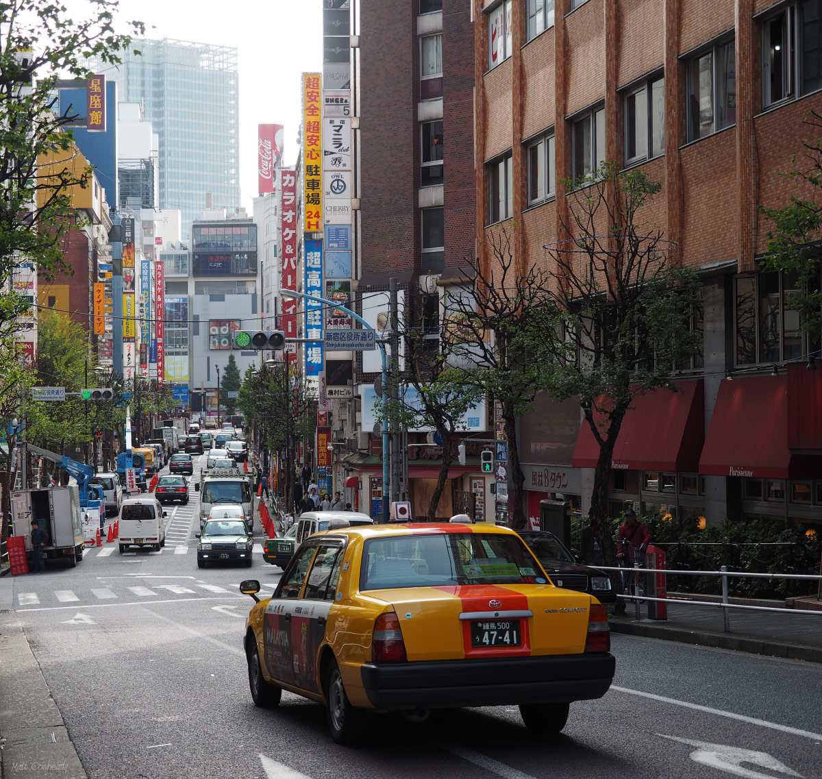 Taxi cab in shinjuku