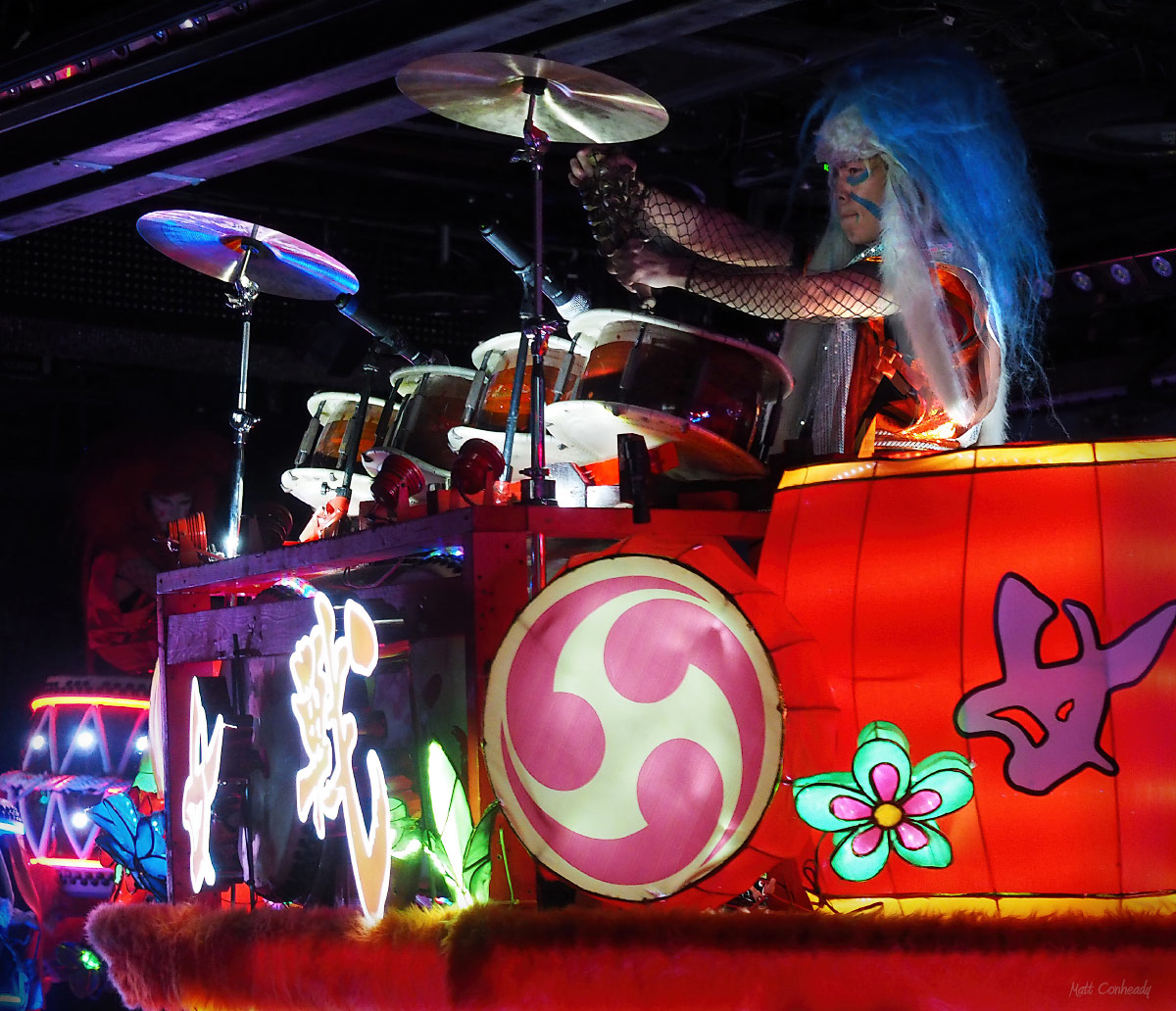 Drummer at the Robot Restaurant in Shinjuku, Tokyo