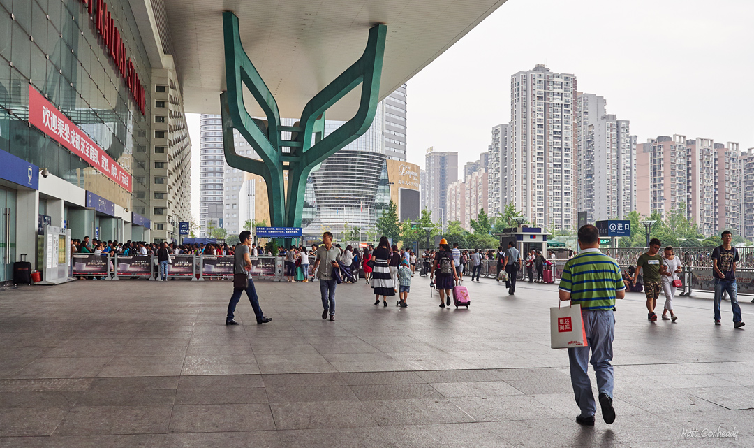 Chengdu's new high speed rail station is a full city block under one roof.