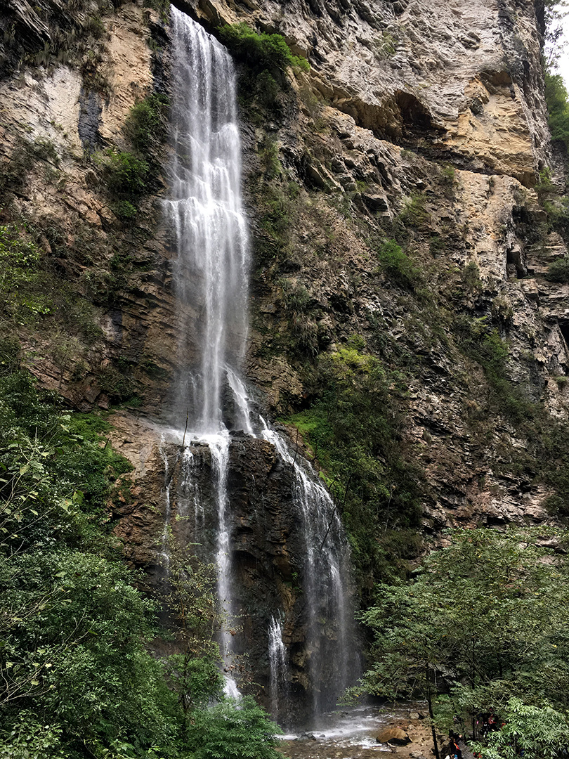 A waterfall in Zhangjiajie