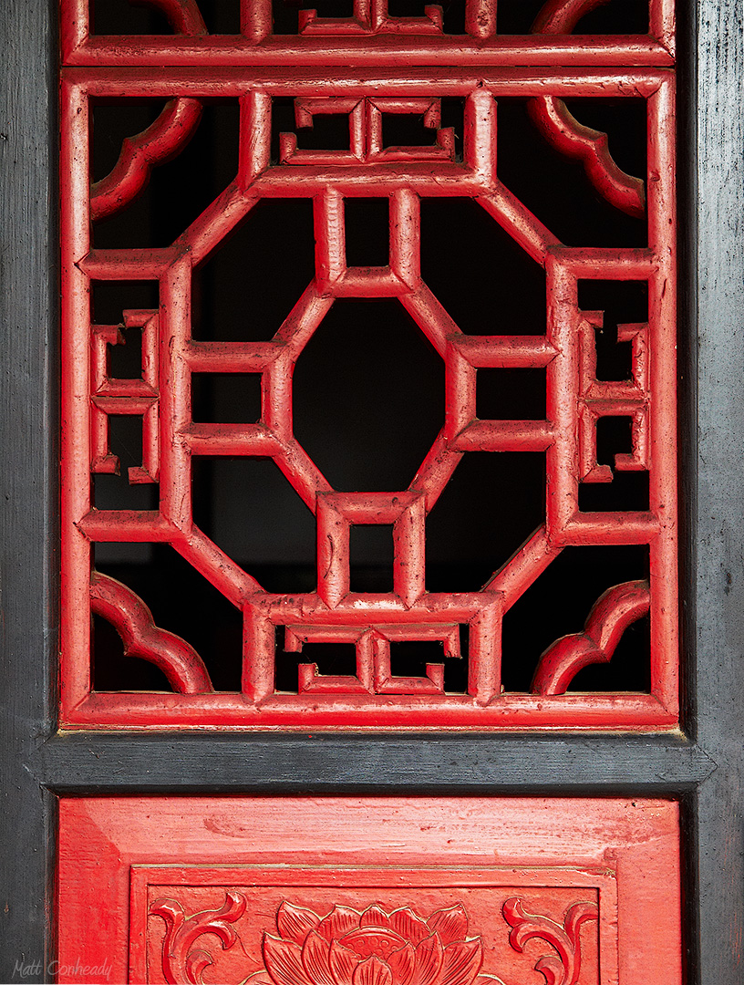 Lacquer woodwork at Wuhou Temple, Chengdu 