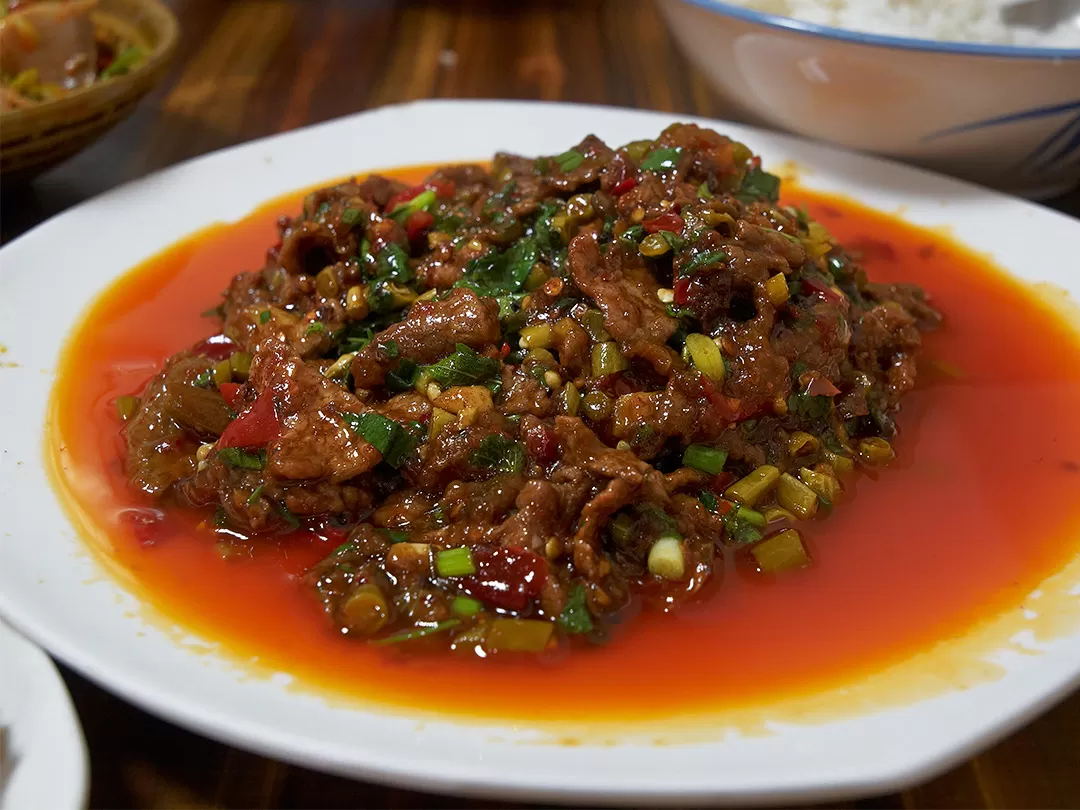 spicy sichuan beef