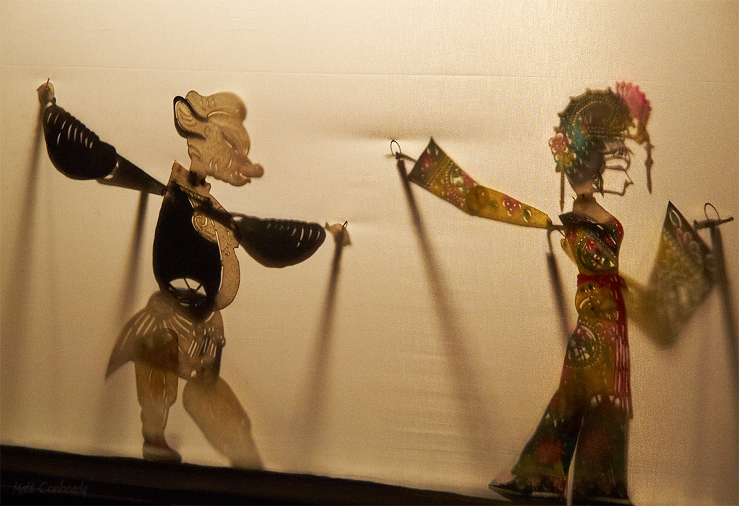 shadow puppets, china