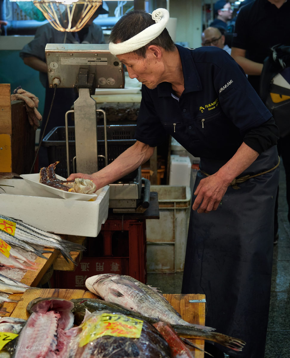 fish vendor Kuromon Market