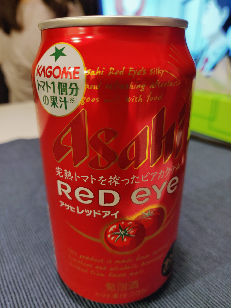 asahi tomato beer, japan (red eye beer)