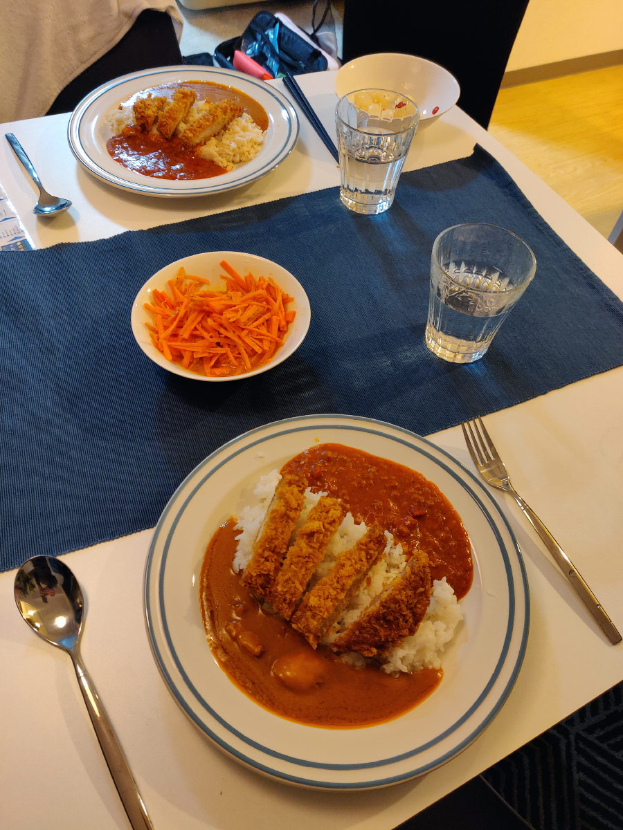 homemade katsu curry