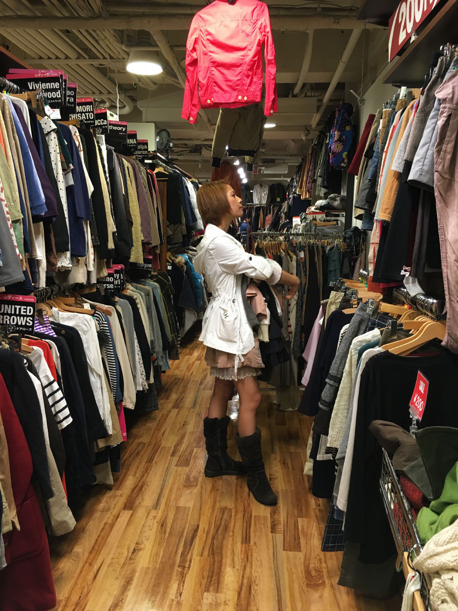 Thrift shopping at Book-off in Tokyo