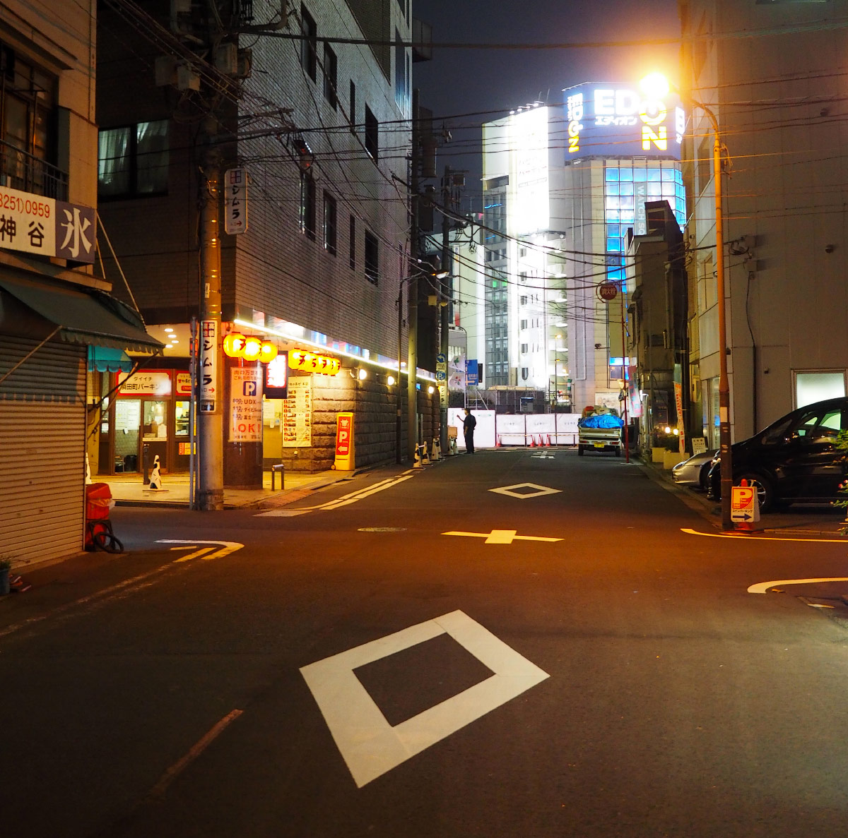 Night street scene in Akihabara